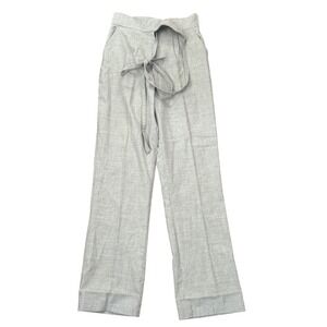 Wide Leg Pants Gray High Waist Belted Pleated Women's/Juniors Size 13 14